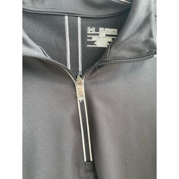 Under Armour black 3/4 zip pullover with CCFG logos 2XL - Picture 4 of 8